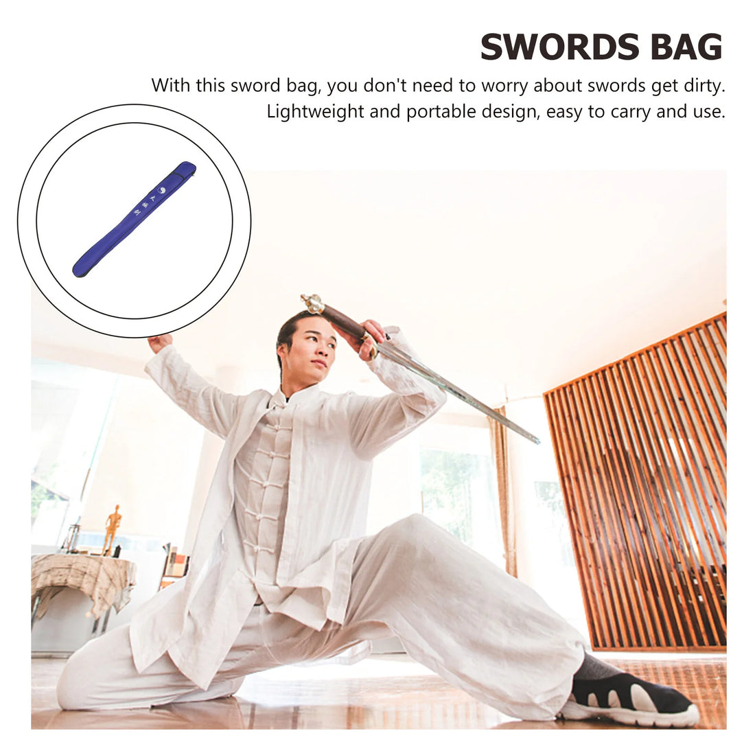 Tai Chi Sword Sets Swords Bag Portable Morning Exercise Carrier Chinese Kung Fu