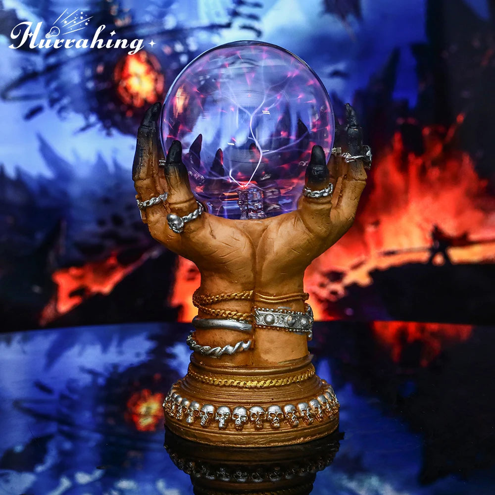 Holy Hand Crystal Plasma Light 4 Inch Glass Ball Touch Sensing Science Enlightenment Cool Interior Table Decoration Ornament