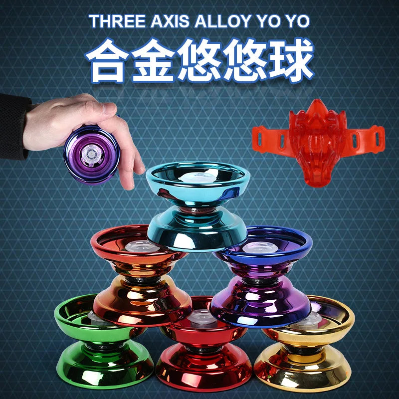 1Pc Professional YoYo Alloy String Trick Yo-Yo Ball Bearing for Beginner Adult Kids Classic Fashion Interesting Toy Diabolo