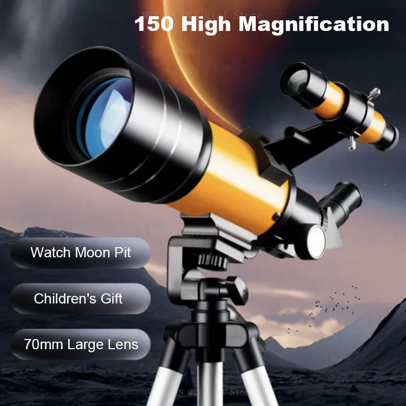 150 High Magnification Professional Astronomical Telescope for Space Long Range Powerful Binoculars Night Vision for Monocular