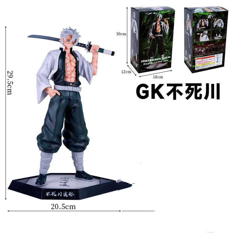 30CM Anime Demon Slayer Kimetsu no Yaiba figure Shinazugawa Sanemi Action Figure PVC Model Desk Decor Toy Gift