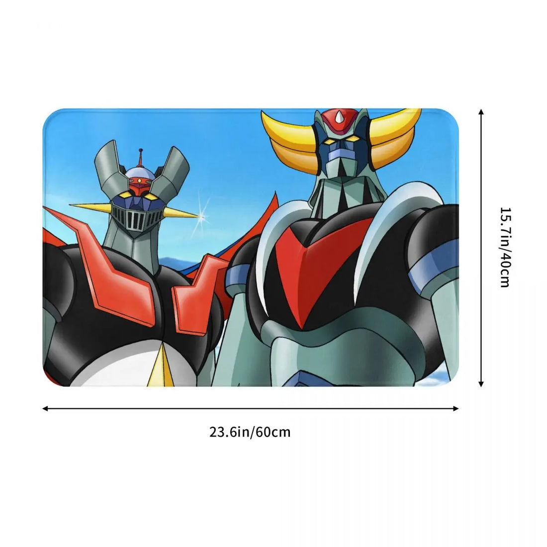 UFO Robot Goldrake Grendizer Sci Fi Anime Anti-Slip Doormat Bath Mat Powerful Balcony Carpet Welcome Rug Bedroom Decor