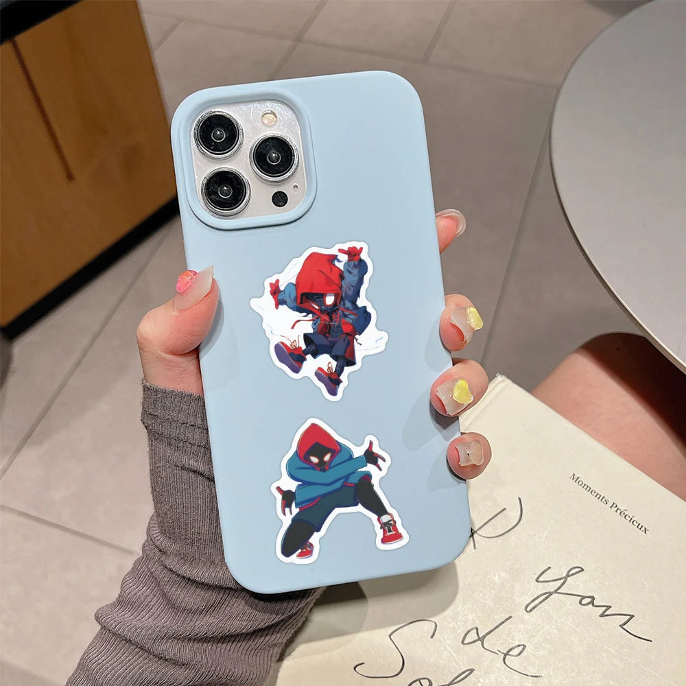 Miles Morales Spider-Verse stickers
Spider-Verse collectible stickers
Miles Morales vinyl decals
Spider-Man Miles Morales stickers
Disney Spider-Man stickers
Marvel hero stickers for laptops