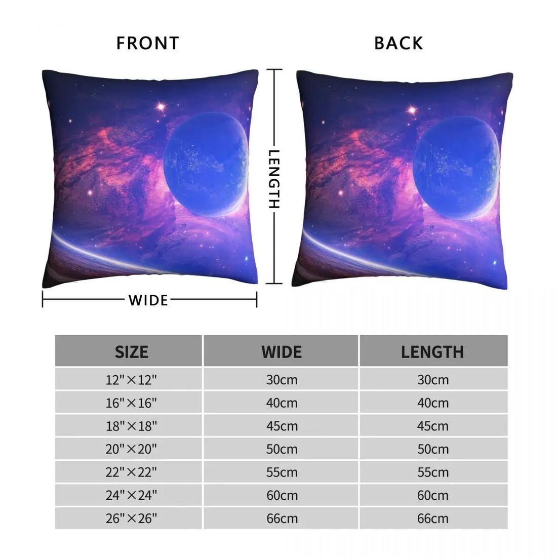 Sci Fi Solar System Pillowcase Printed Cushion Cover Decorative Space Planet Throw Pillow Case Cover Sofa Square 40X40cm