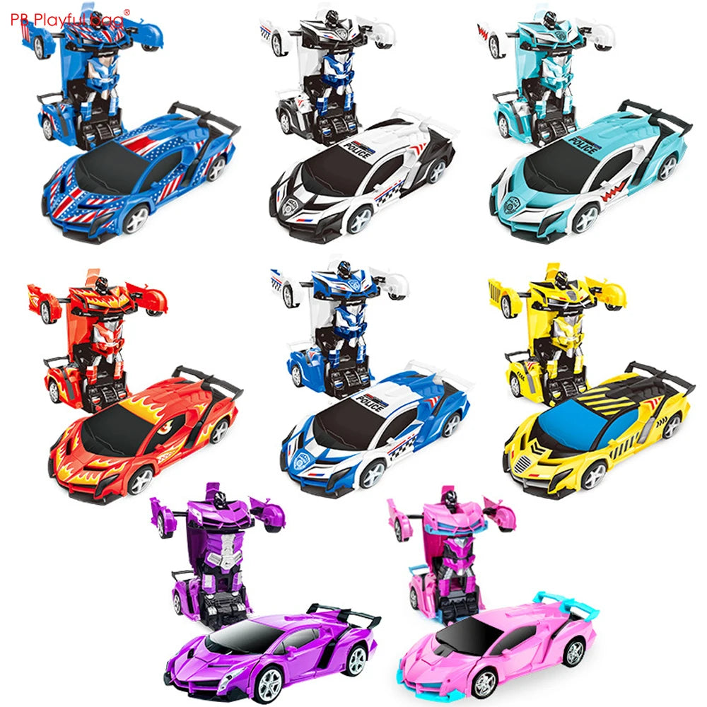 Playful Bag Remote Control Transforming Robot Car Child Toy RC Vehicle Kids Birthday Gifts AC197