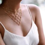 Necklace Rhinestone Zircon Women's Elegant Tassel Fringe Layered Geometric Necklace For Party
