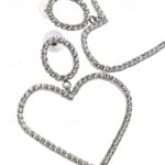 Stud Earrings Classic Sweet Heart Earrings Jewelry Silver For Prom