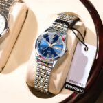 Luxury Ladies Wristwatch Waterproof Luminous Date Week Mother's Day Gift for Women Quartz Watch Stainless Steel