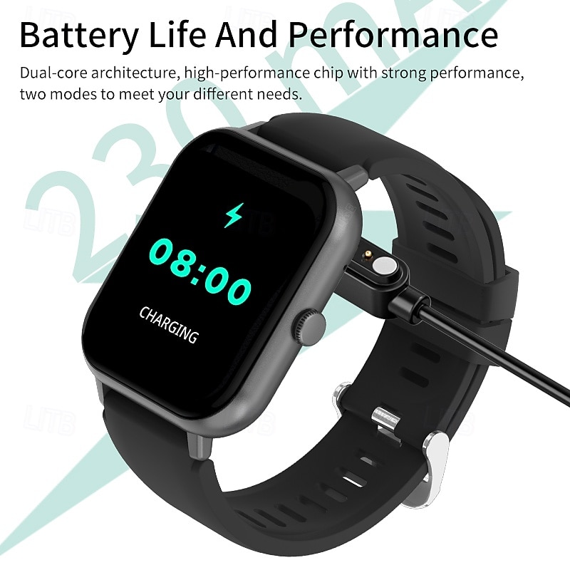LtT62810008_4 LIGE Smart Watch for Men Women with Bluetooth Call, 1.83" HD Screen Fitness Tracker with 100+ Sports Modes, Heart Rate Sleep Monitor Blood Oxygen, Waterproof Smartwatch for Android iOS Phone - Image 1