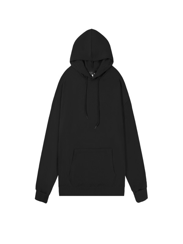 O1CN013RJimt1fOfzSsH693_!!2217120993997-0-cib Spring and Autumn Drop-Shoulder Loose Polyester Solid Color Hooded Sweatshirt - Image 1