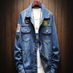 Mens Denim Jacket Men Jeans Jackets Outerwear Denim Coat