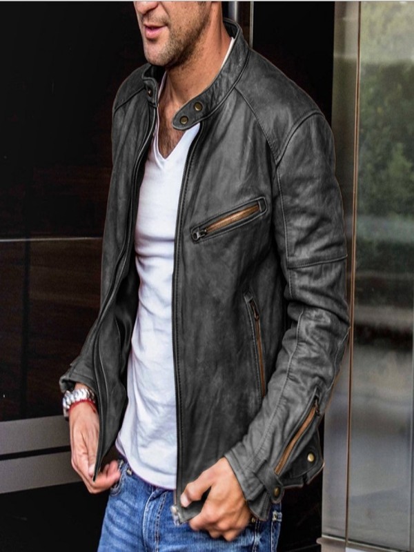 O1CN01cx8Jx02Jb7BcGUTV8_!!2211335549439-0-cib Men Leather Jacket Bomber Motorcycle Biker Jackets - Image 1