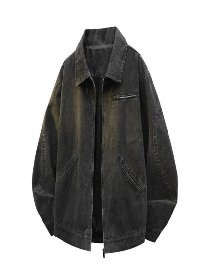Men Leather Jacket Bomber Motorcycle Biker Jackets