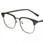 Ultra-light anti-blue light and radiation glasses, semi-rimmed